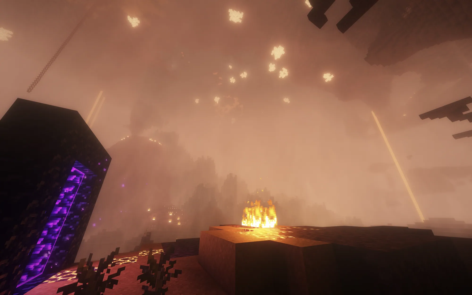 Nether portal in crimson wastes — Craft Attack Aerlon