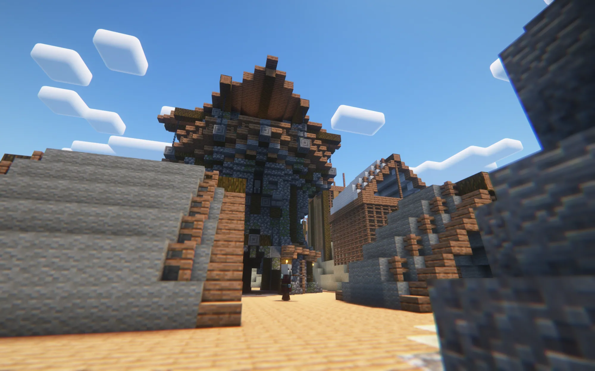 A forgotten settlement of Aerlon behind weathered gates — Craft Attack